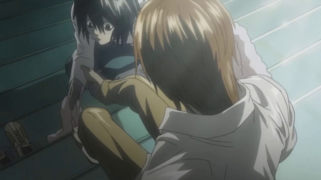 Death Note Fillers-L cleans Lights feet